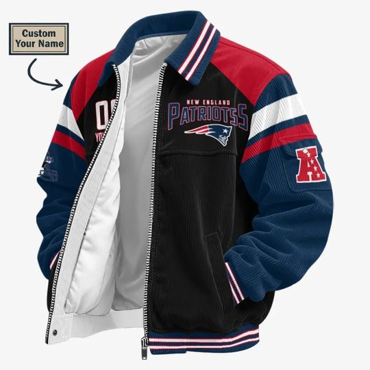 New England Patriots Classic Varsity Bomber Jacket