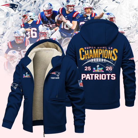 Discover New Eangland Patroits Super Bowl 2026 Winter Fleece Jacket