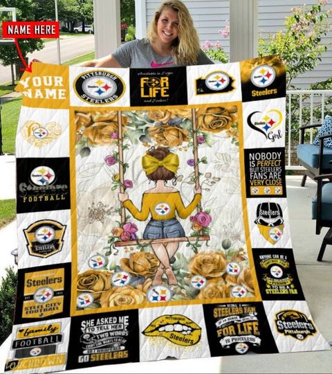 Discover Personalized Pittsburgh Football Team Steeler Quilt