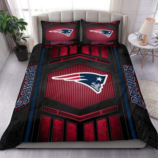 New England Patriots Personalized Bedding Set, Gift For Fan