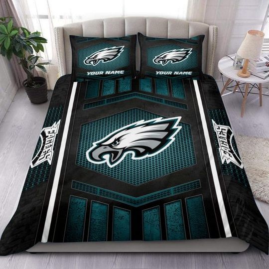 Philadelphia Eagles Personalized Bedding Set, Gift For Fan