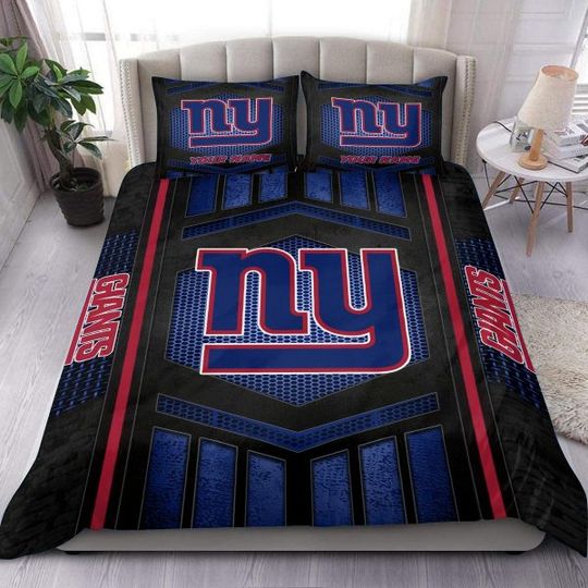 New York Giants Personalized Bedding Set, Gift For Fan