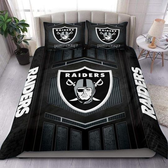 Las Vegas Raiders Personalized Bedding Set, Gift For Fan