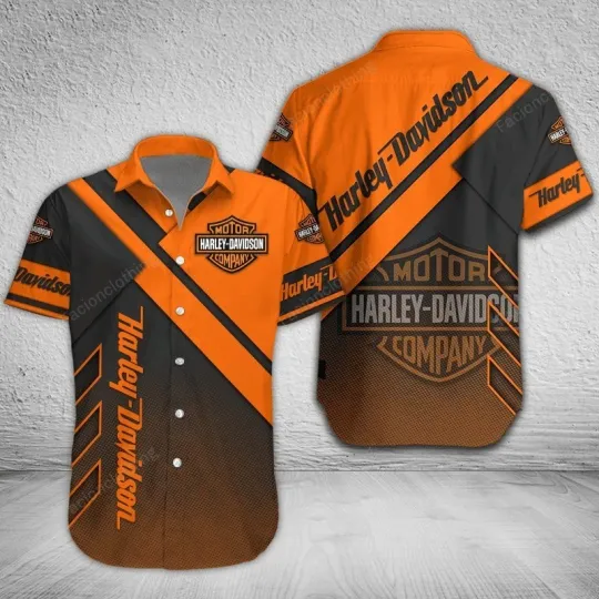 Discover Harley Motor Racing Davidson Casual Button Down Shirt Unisex Adults S-5XL Gift