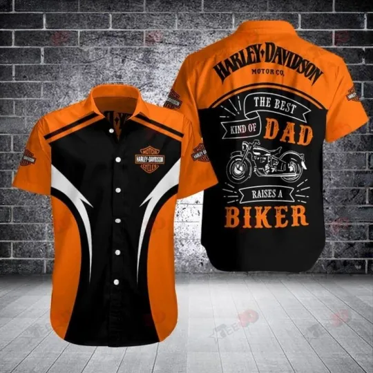 Discover Harley Motor Racing Davidson Casual Button Down Shirt Unisex Adults S-5XL Gift