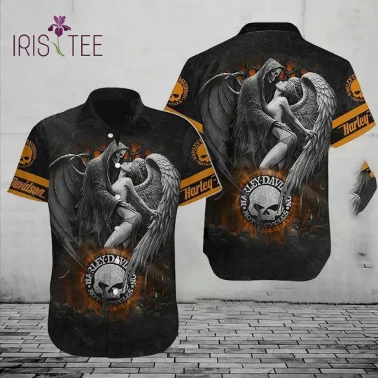 Discover Harley Motor Racing Davidson Casual Button Down Shirt Unisex Adults S-5XL Gift