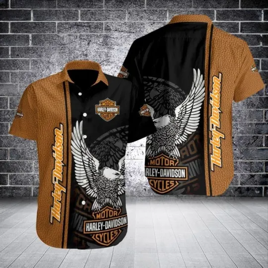 Discover Harley Motor Racing Davidson Casual Button Down Shirt Unisex Adults S-5XL Gift