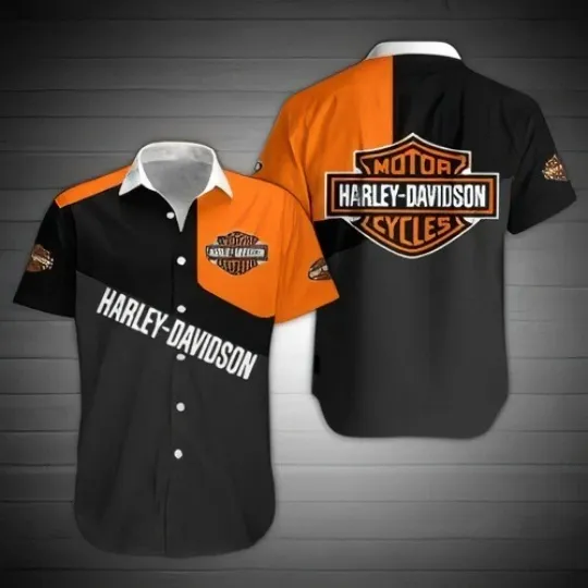 Discover Harley Motor Racing Davidson Casual Button Down Shirt