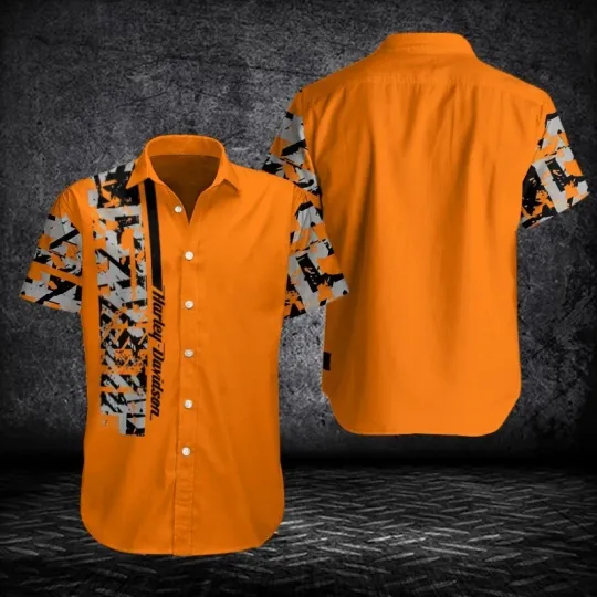 Discover Harley Motor Racing Davidson Casual Button Down Shirt
