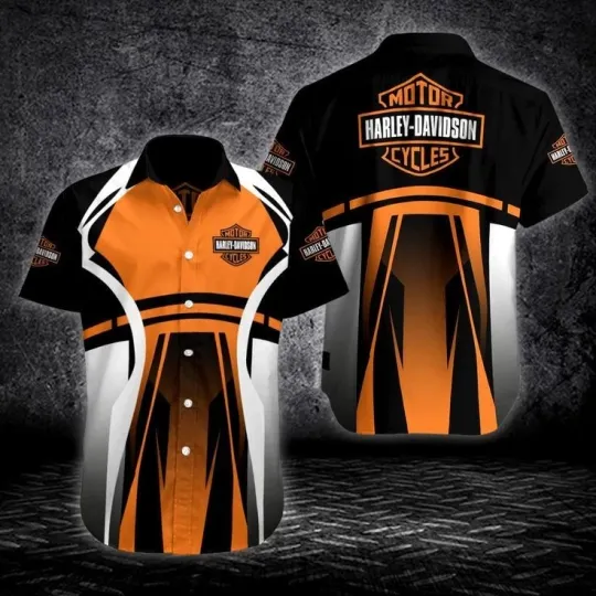Discover Harley Motor Racing Davidson Casual Button Down Shirt