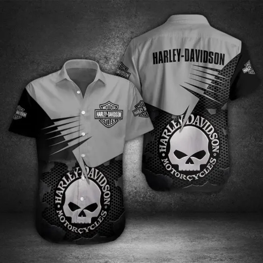 Discover Harley Motor Racing Davidson Casual Button Down Shirt