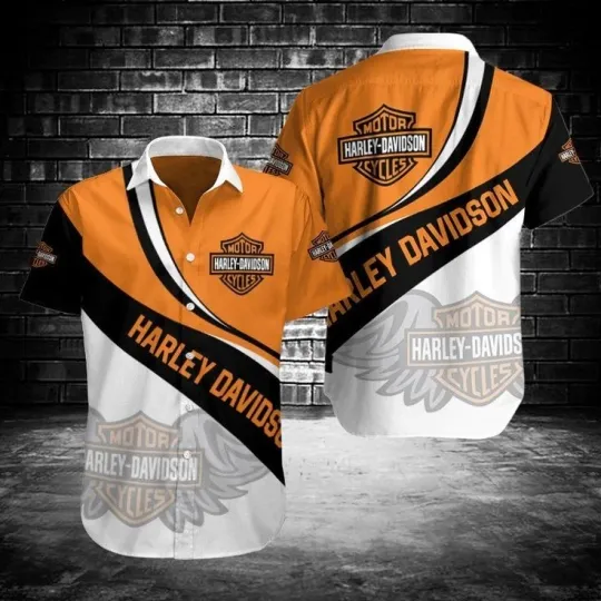 Discover Harley Motor Racing Davidson Casual Button Down Shirt