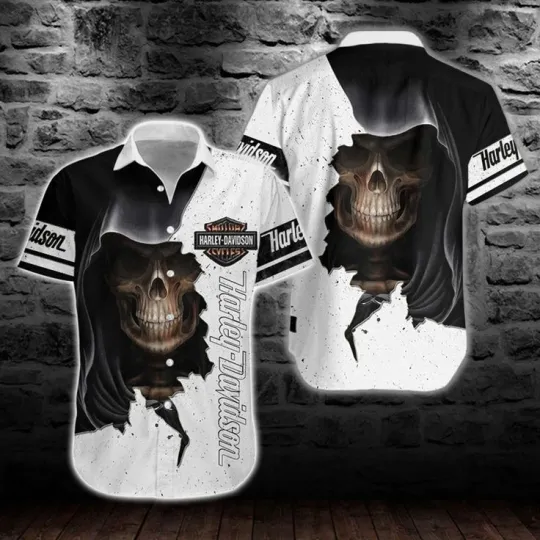 Discover Harley Motor Racing Davidson Casual Button Down Shirt