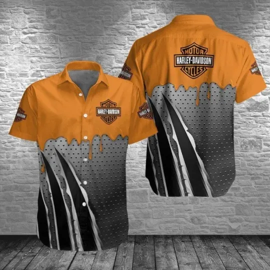 Discover Harley Motor Racing Davidson Casual Button Down Shirt Unisex Adults S-5XL Gift