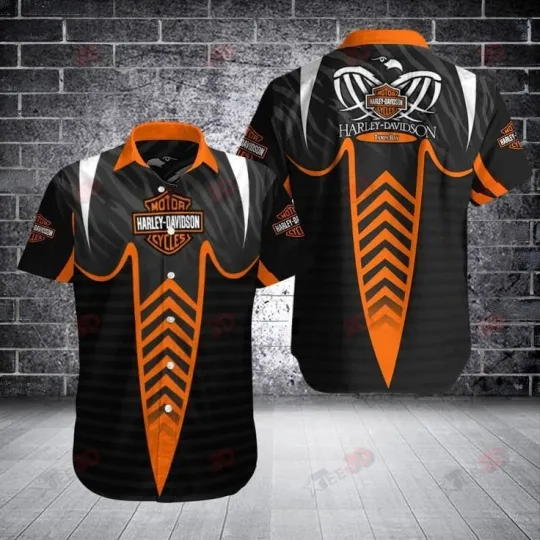 Discover Harley Motor Racing Davidson Casual Button Down Shirt Unisex Adults S-5XL Gift