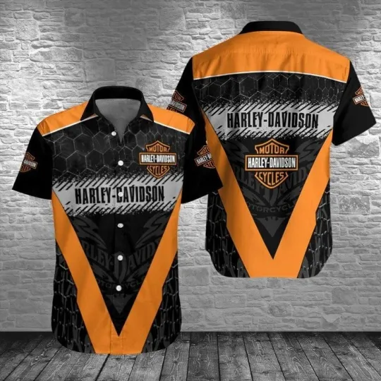 Discover Harley Motor Racing Davidson Casual Button Down Shirt Unisex Adults S-5XL Gift