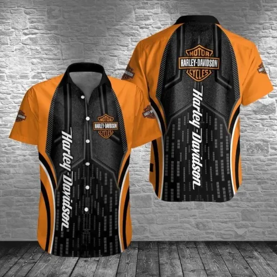 Discover Harley Motor Racing Davidson Casual Button Down Shirt Unisex Adults S-5XL Gift
