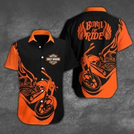 Discover Harley Motor Racing Davidson Casual Button Down Shirt Unisex Adults S-5XL Gift