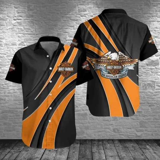 Discover Harley Motor Racing Davidson Casual Button Down Shirt
