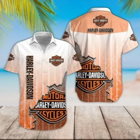 Discover Harley Motor Racing Davidson Casual Button Down Shirt
