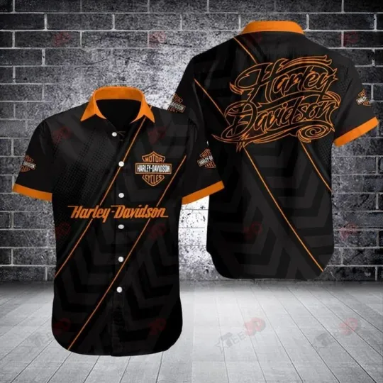Discover Harley Motor Racing Davidson Casual Button Down Shirt