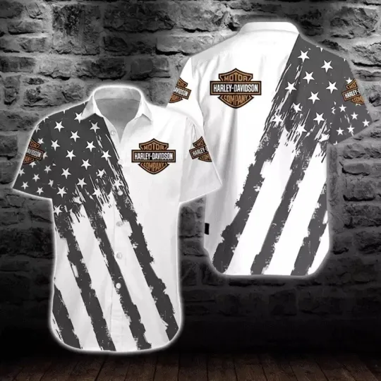 Discover Harley Motor Racing Davidson Casual Button Down Shirt