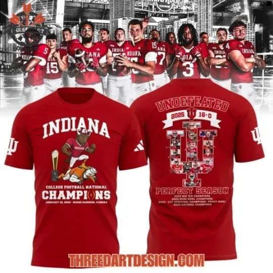 Discover Indiana CFP National Champions 2026 Unisex T-Shirt