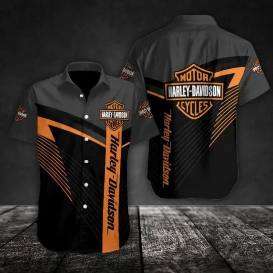 Discover Harley Motor Racing Davidson Casual Button Down Shirt