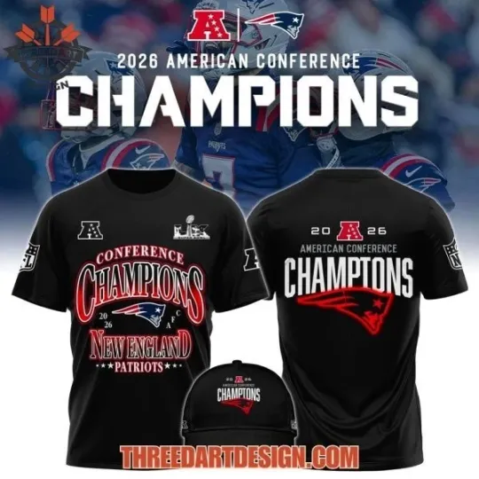 Discover 2026 American Conference Champions Patriots T-Shirt