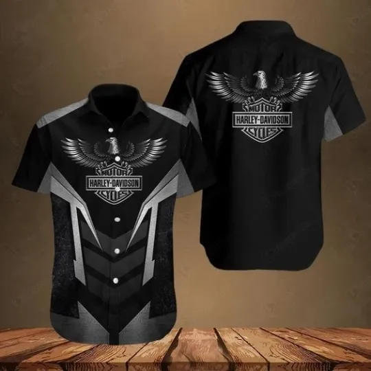 Discover Harley Motor Racing Davidson Casual Button Down Shirt