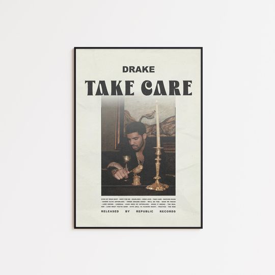 Discover Drake Poster, Take Care Poster, Album Cover Poster Poster Print Wall Art