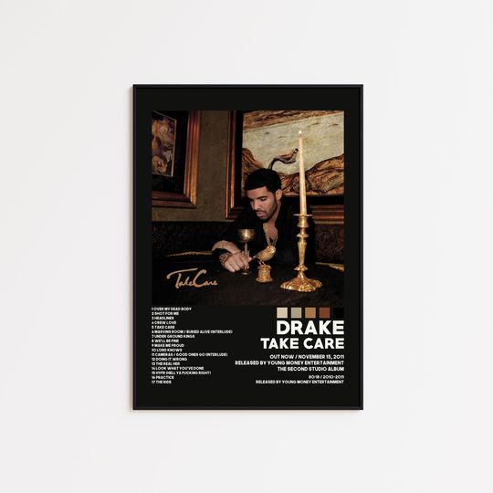 Discover Drake Take Care Album Cover Poster Wall Art