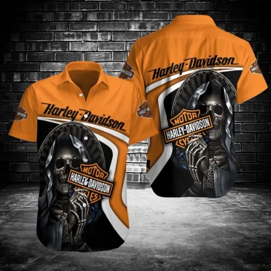 Discover Harley Motor Racing Davidson Casual Button Down Shirt