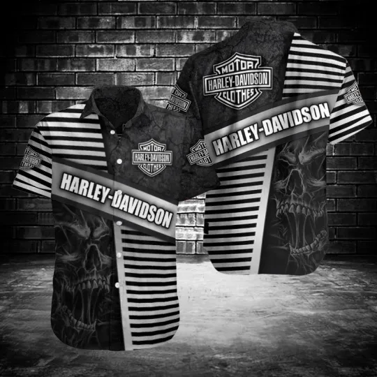 Discover Harley Motor Racing Davidson Casual Button Down Shirt