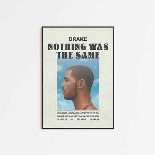 Discover Drake Nothing Was the Same Album Cover Poster Wall Art