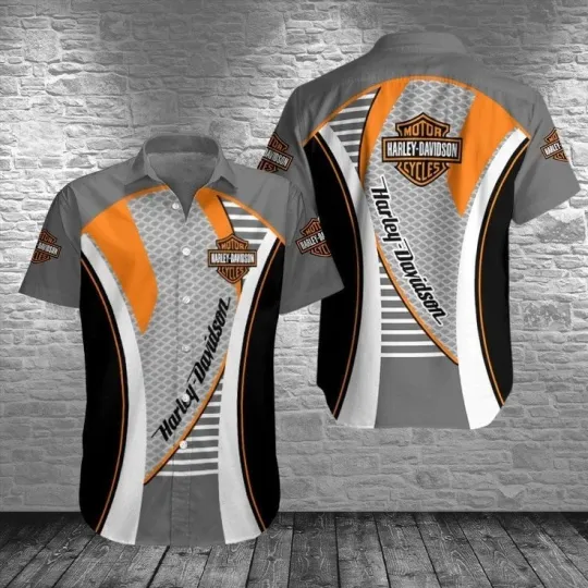 Discover Harley Motor Racing Davidson Casual Button Down Shirt