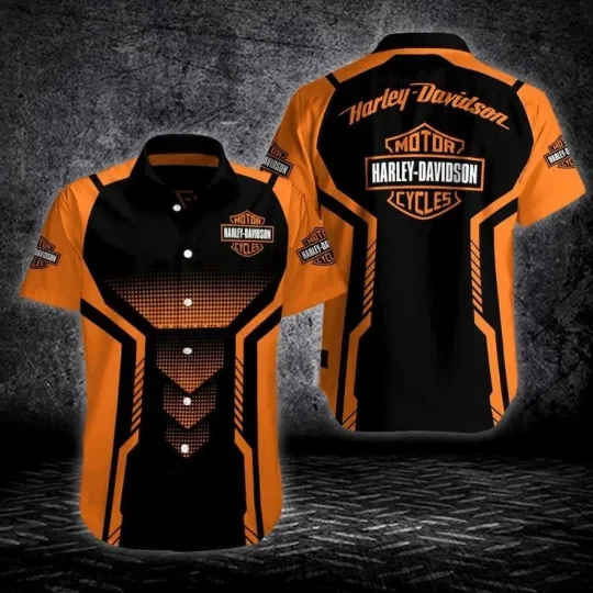 Discover Harley Motor Racing Davidson Casual Button Down Shirt