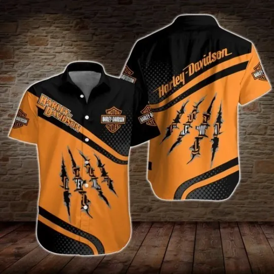Discover Harley Motor Racing Davidson Casual Button Down Shirt