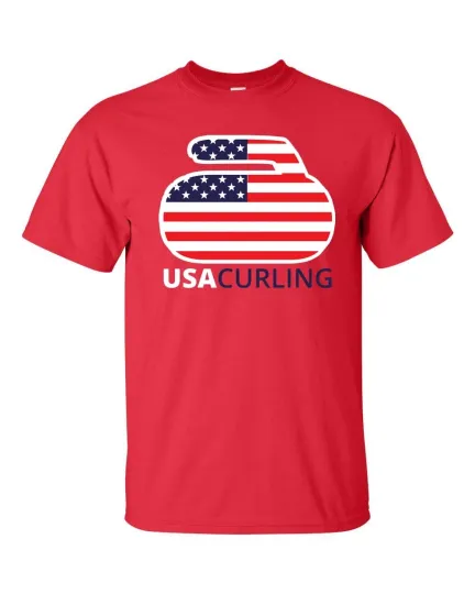 Discover United States US Curling Team  Olympics Winter Men's Tee Shirt