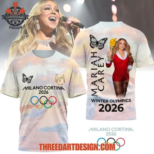 Discover Mariah Careyy Milano Cortina Winter O.l.y.m.p.i.c.s 2026 3D Shirt