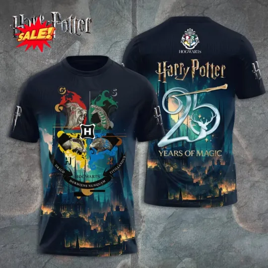 Discover Harry Potter 25th Anniversary 3D Shirt