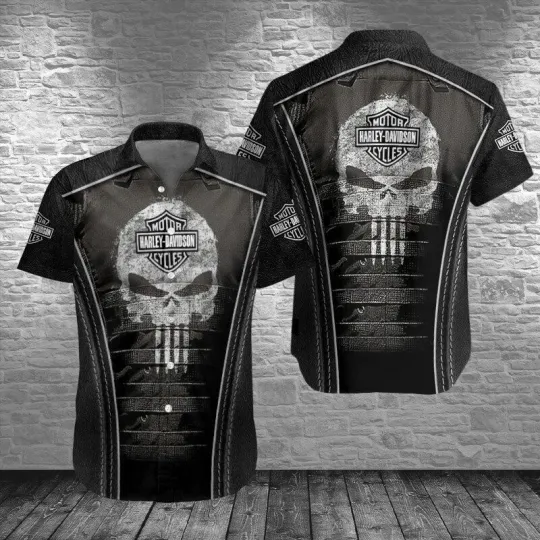 Discover Harley Motor Racing Davidson Casual Button Down Shirt