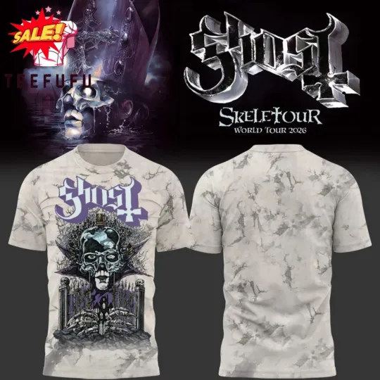 Discover Ghostt Band Skele Tour 2026 3D Shirt