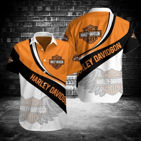Discover Harley Motor Racing Davidson Casual Button Down Shirt