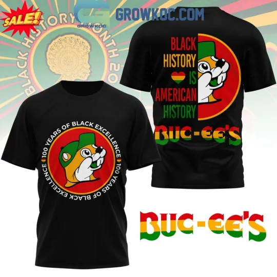 Discover Bucees Black Month 100 Years 3D T-Shirt