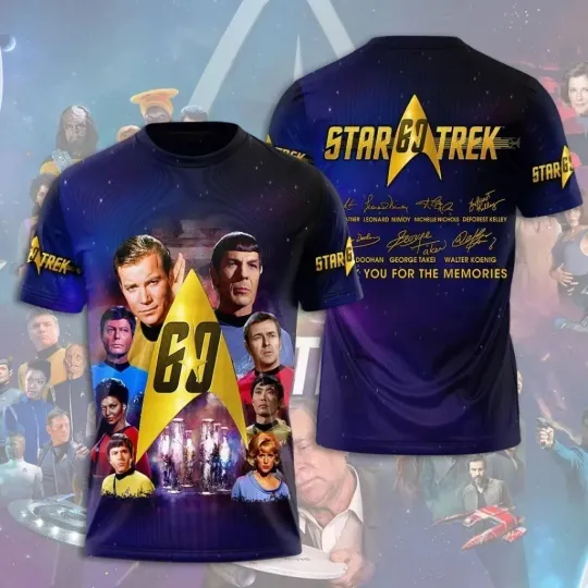 Discover startreks2020 60th Anniversary 2026 3D T-shirt