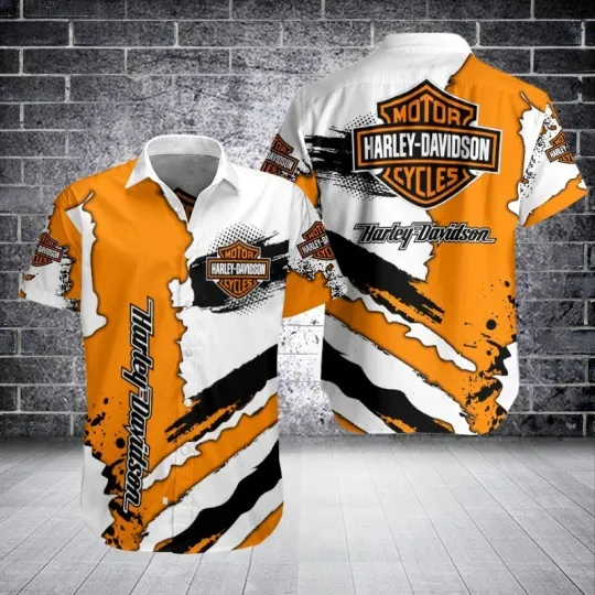 Discover Harley Motor Racing Davidson Casual Button Down Shirt