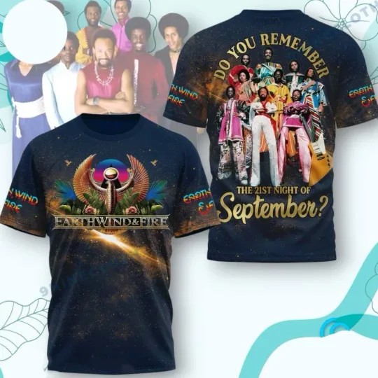 Discover Earth Wind And Fire Tour 3D T-shirt