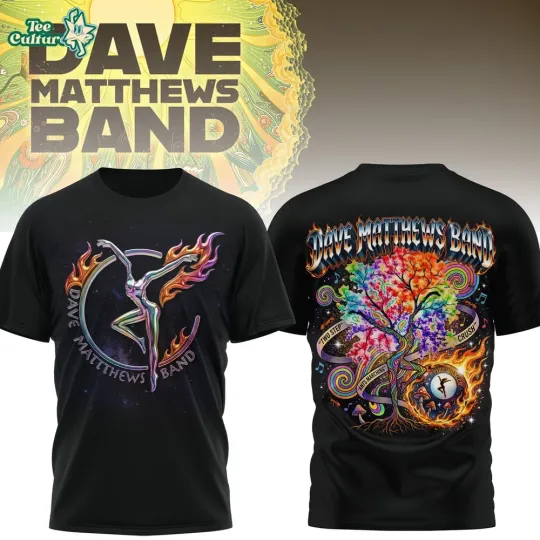 Discover Dave Matthew Band  2024 Tour Concert 3D T-Shirts