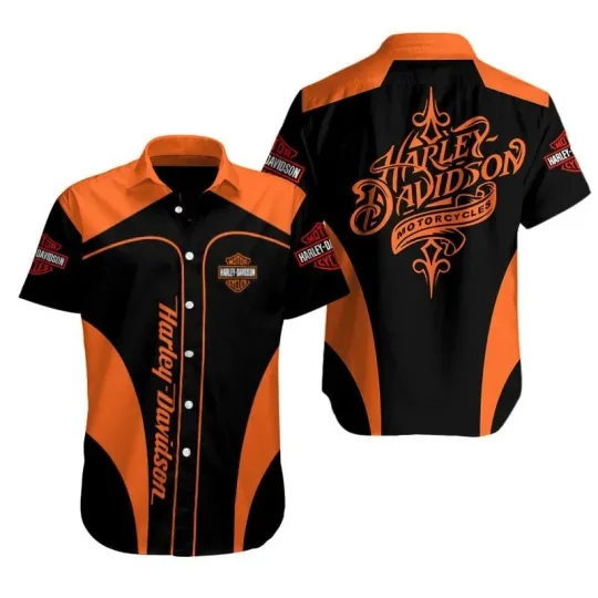 Discover Harley Motor Racing Davidson Casual Button Down Shirt